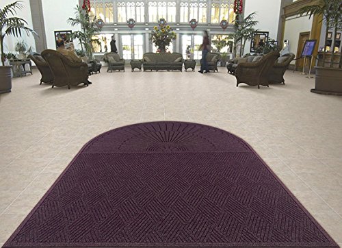 Premium American Floor Mats - Waterhog Entrance Mat 3' x 13.9' with Semi-Circle End, 3/8