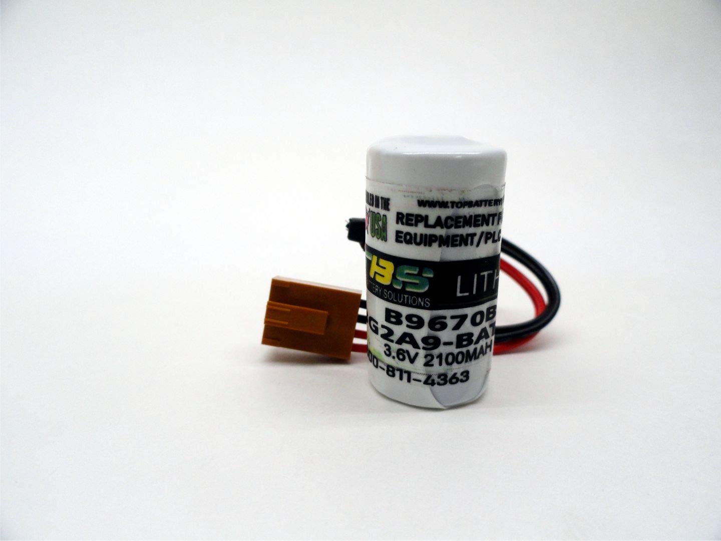 2PC B9670B Replacement Battery for PLC Logic Controller & Industrial Computer - Power Backup for Automation Systems & Industrial Equipment