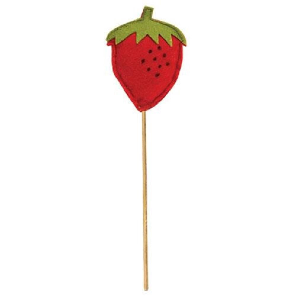 Felt Strawberry Poke DIY Craft Kit - Soft Felt Fruit Poking Toy for Kids Sensory Play, Stress Relief & Fine Motor Skills Development | Perfect for Classroom Activities, Birthday Gifts & Montessori Learning
