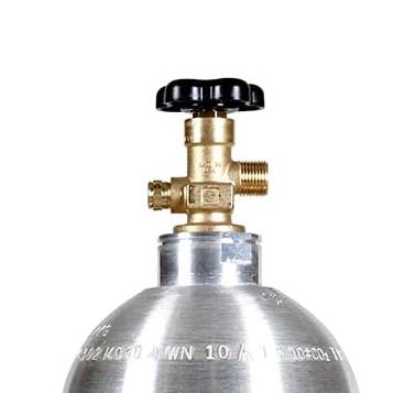 10 lb. Aluminum Nitrous Oxide Cylinder Tank with CGA326 Valve - DOT Approved for Whipped Cream Chargers, Home Brewing & Culinary Use