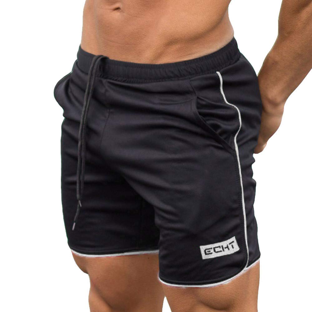 Men's Athletic Shorts for Sports Training, Bodybuilding & Gym Workouts - Breathable Summer Basketball Shorts with Pockets - Perfect for Fitness, Running & Casual Wear