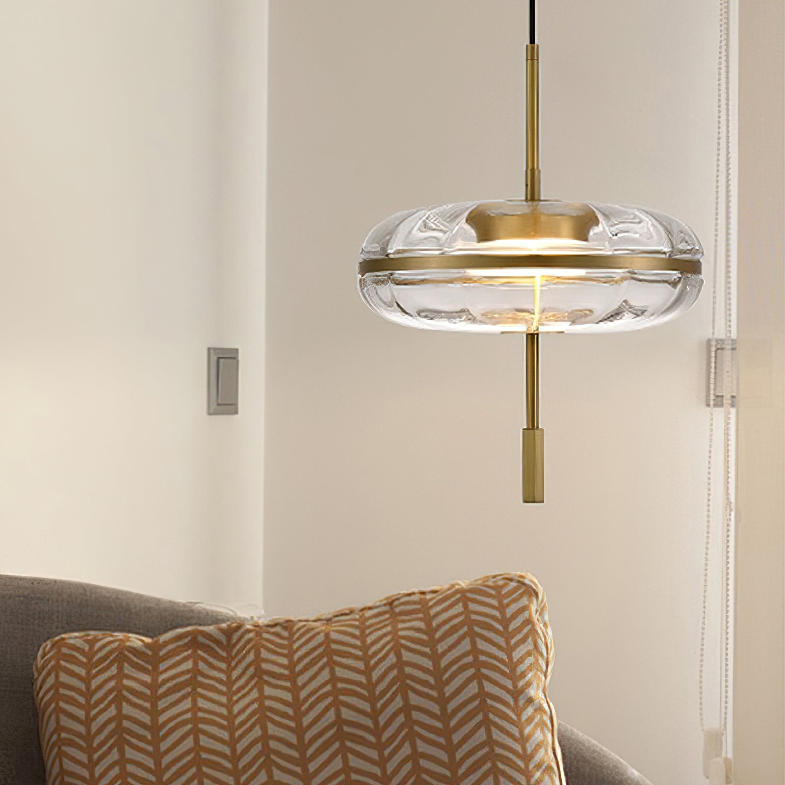 Jolie Pendant Lamp - Modern Hanging Light Fixture for Kitchen Island, Dining Room & Bedroom | Elegant Glass Ceiling Light with Adjustable Cord | Perfect for Home Decor & Interior Design