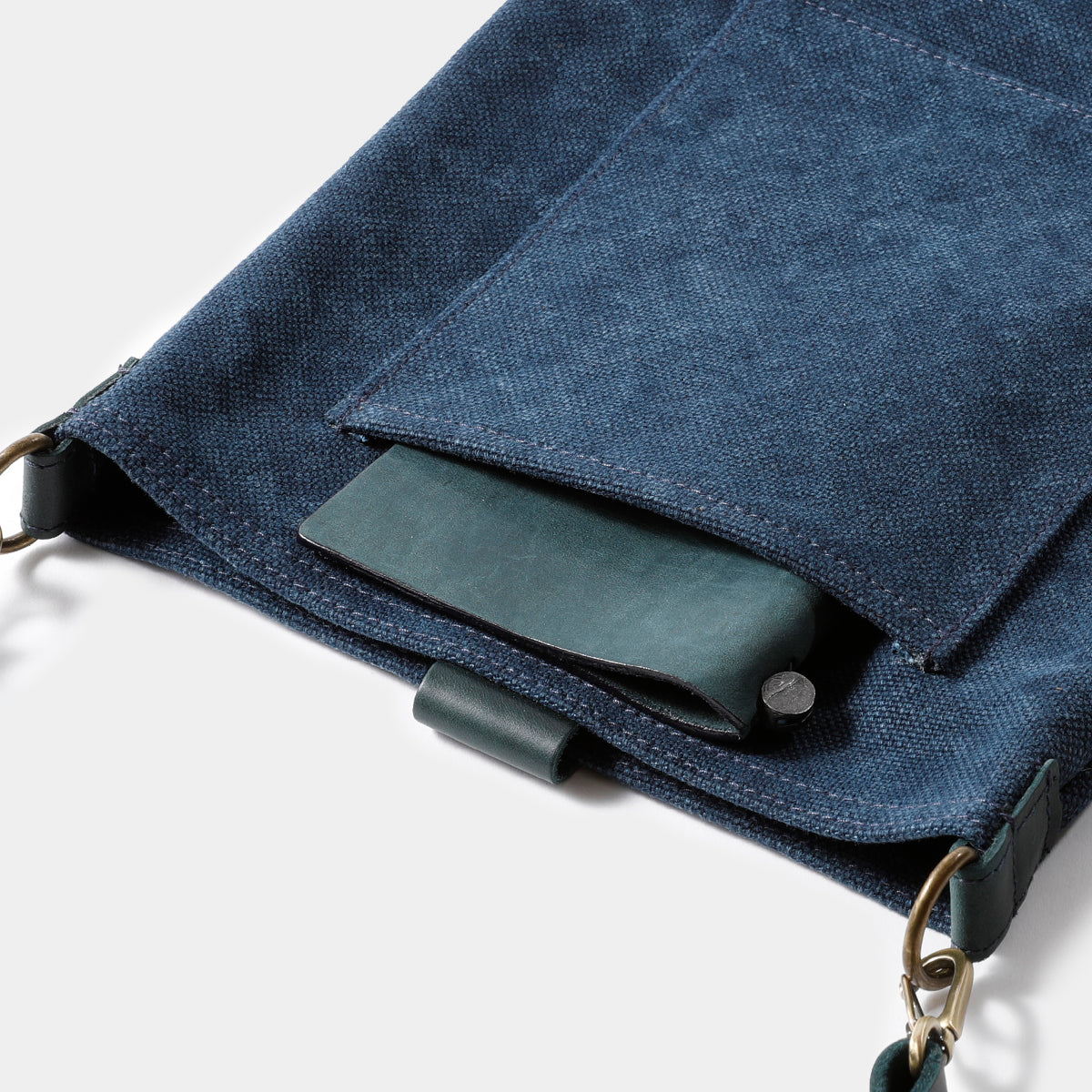 Traveler's Company Canvas Shoulder Bag - Compact S Size in Blue | Durable & Stylish Crossbody Bag for Travel, Work & Daily Commute