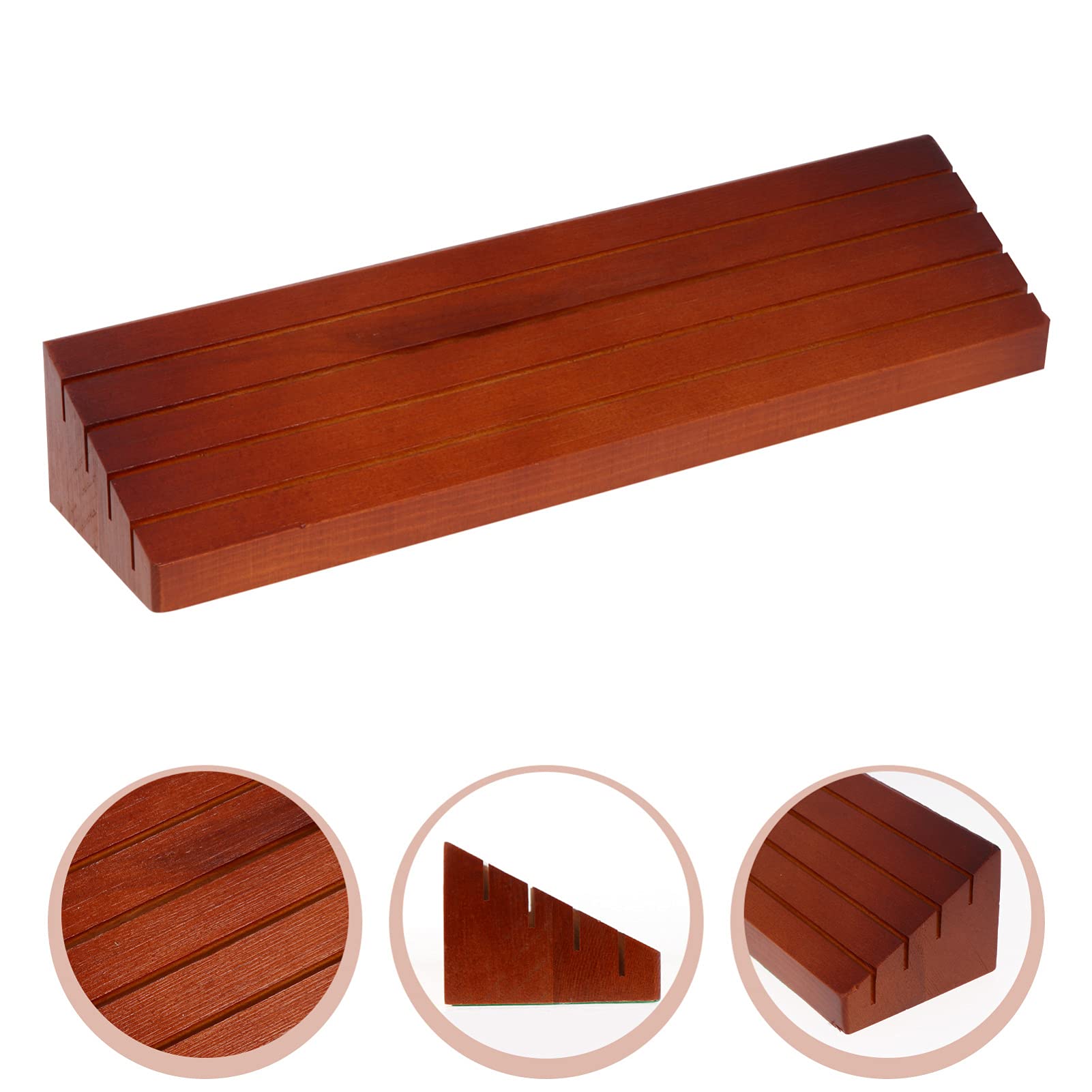 Wooden Card Holder & Plastic Playing Card Tray - Poker Game Organizer, Tabletop Stand for Game Cards, Board Games, and Casino Nights - Perfect for Poker Nights, Family Game Time, and Casino-Themed Parties