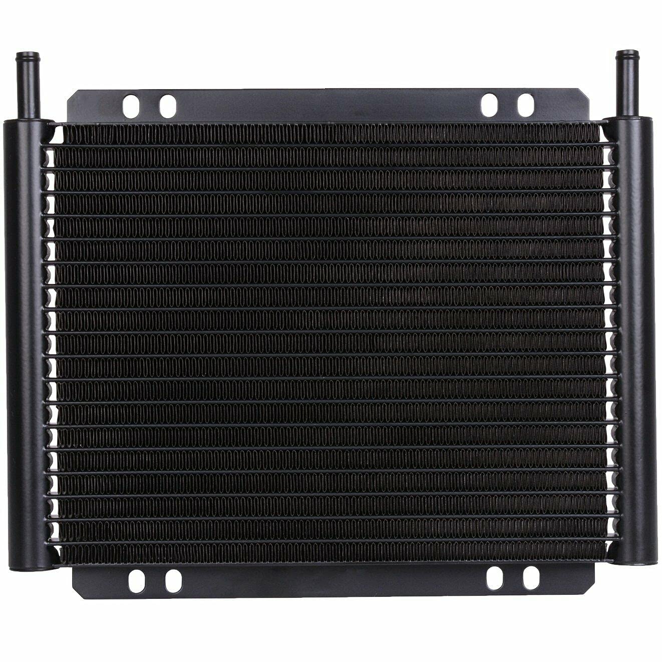 High Performance Aluminum 23 Row Engine Oil Cooler with 12V Electric Fan & 6AN In-Line Thermostat (180°F) - Perfect for Light Duty Trucks, Trailers & Towing Applications    Use Cases: Ideal for improving engine cooling, transmission temperature control, and towing performance in trucks, SUVs, and trailers.