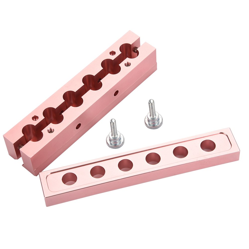 12.1 Dual Use Lipstick & DIY Lip Balm Maker Kit - 2/4/6 Cavity Rose Gold Aluminum Alloy Beauty Tool for Homemade Cosmetics (4 Holes) - Perfect for DIY Beauty, Home Spa & Gift Making