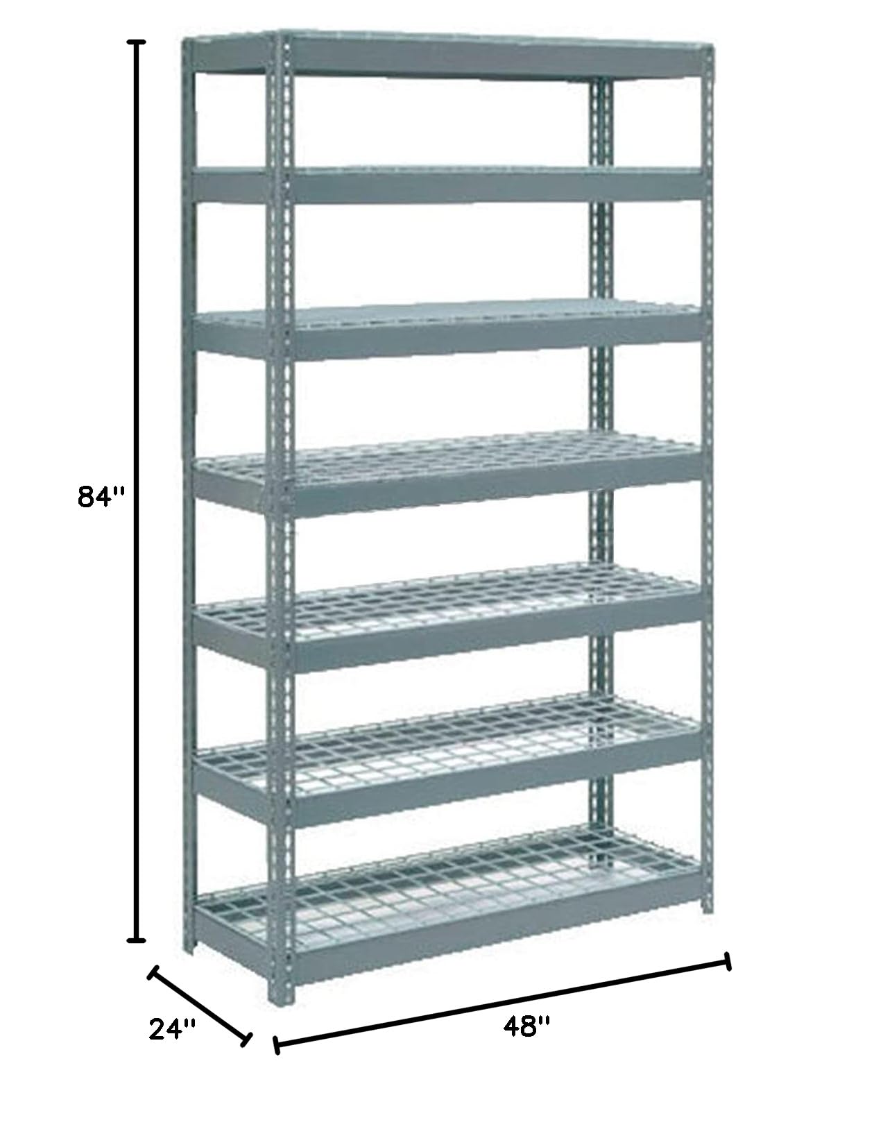 Heavy Duty Boltless Shelving Unit 48