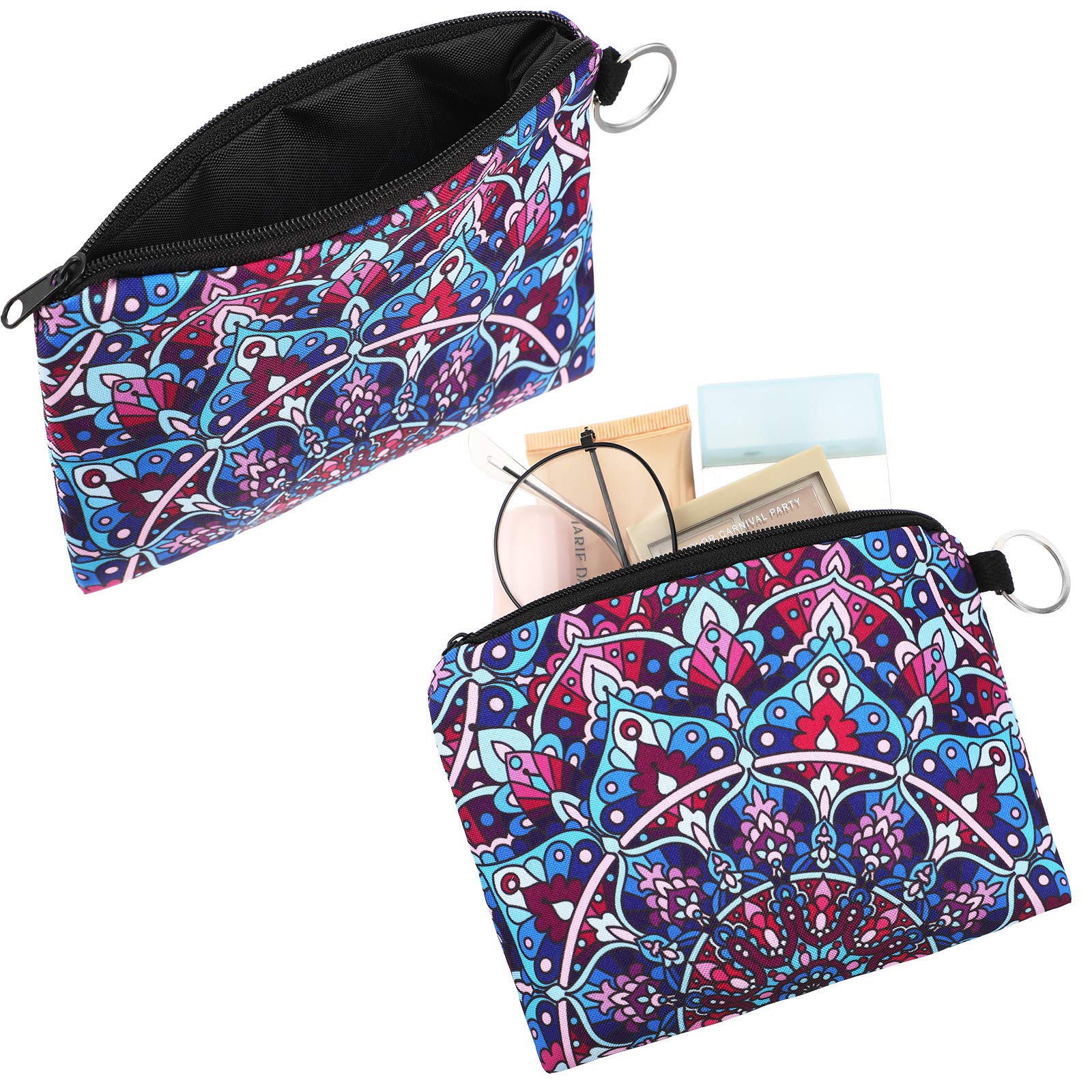10-Piece Boho Coin Purse Set - Small Zippered Change Pouch & Mini Wallet for Women & Girls - Perfect for Travel, Shopping, and Organizing Loose Change