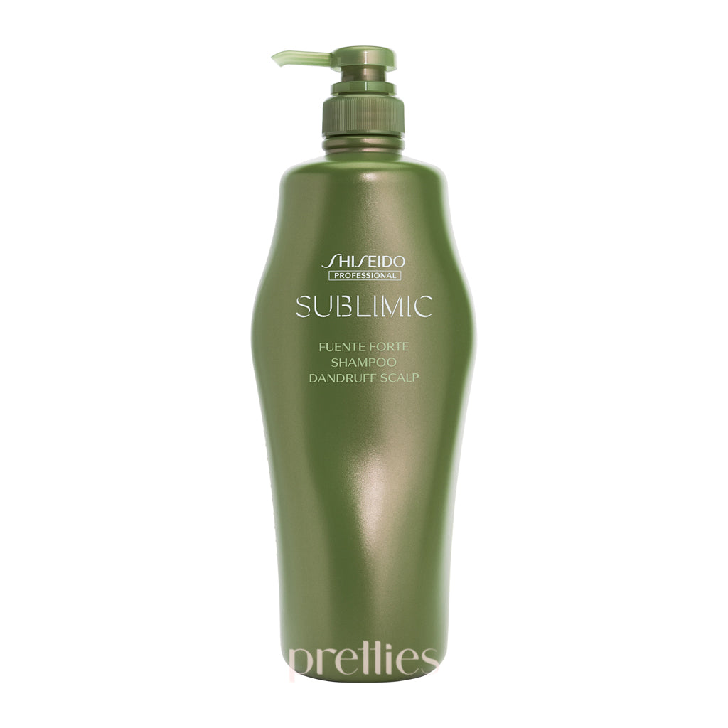 Shiseido SUBLIMIC Fuente Forte Anti-Dandruff Shampoo for Scalp Care - 1000ml Green Formula - Ideal for Dry, Itchy Scalp & Hair Nourishment