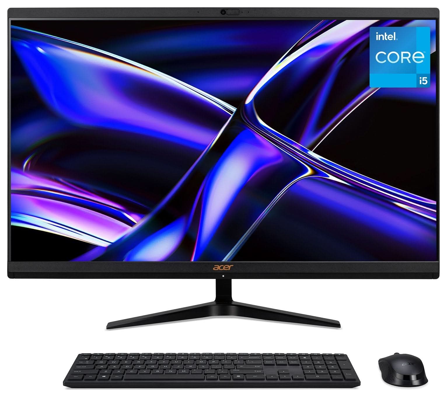 Acer C27 1800 27-inch All-in-One PC with Intel Core i5, 8GB RAM, 512GB SSD - Perfect for Home Office, Remote Work & Entertainment