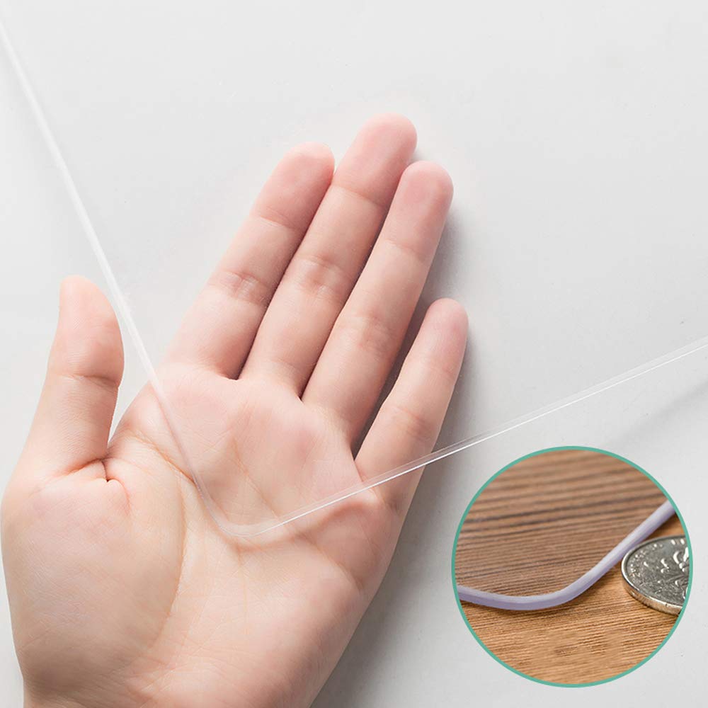 Premium PVC Desk Mat 120x60cm - Waterproof Office Writing Pad for Laptop & Keyboard - Clear Table Protector for Home & Workspace - Ideal for Gaming, Studying & Office Work