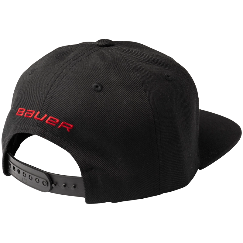 Bauer Crackle Cap - Stylish Black Baseball Hat for Men & Women - Perfect for Outdoor Sports, Casual Wear, and Sun Protection