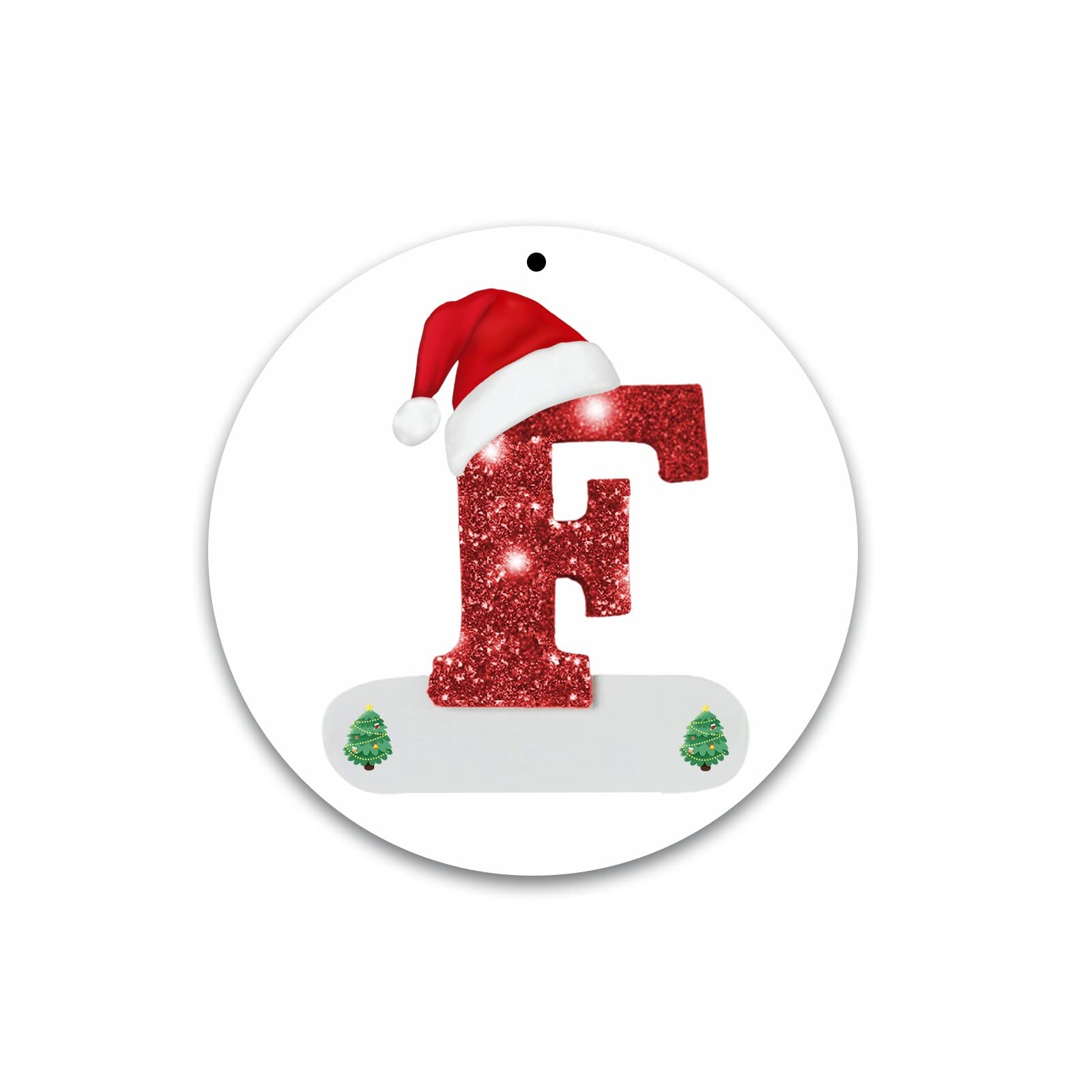 Creative Christmas Car Pendant Decorations - Festive Letter & Card Ornaments for Holiday Parties, Birthdays & Girls' Celebrations - Perfect for Car Decor, Christmas Trees & Gift Giving (Size One, Style F #0)