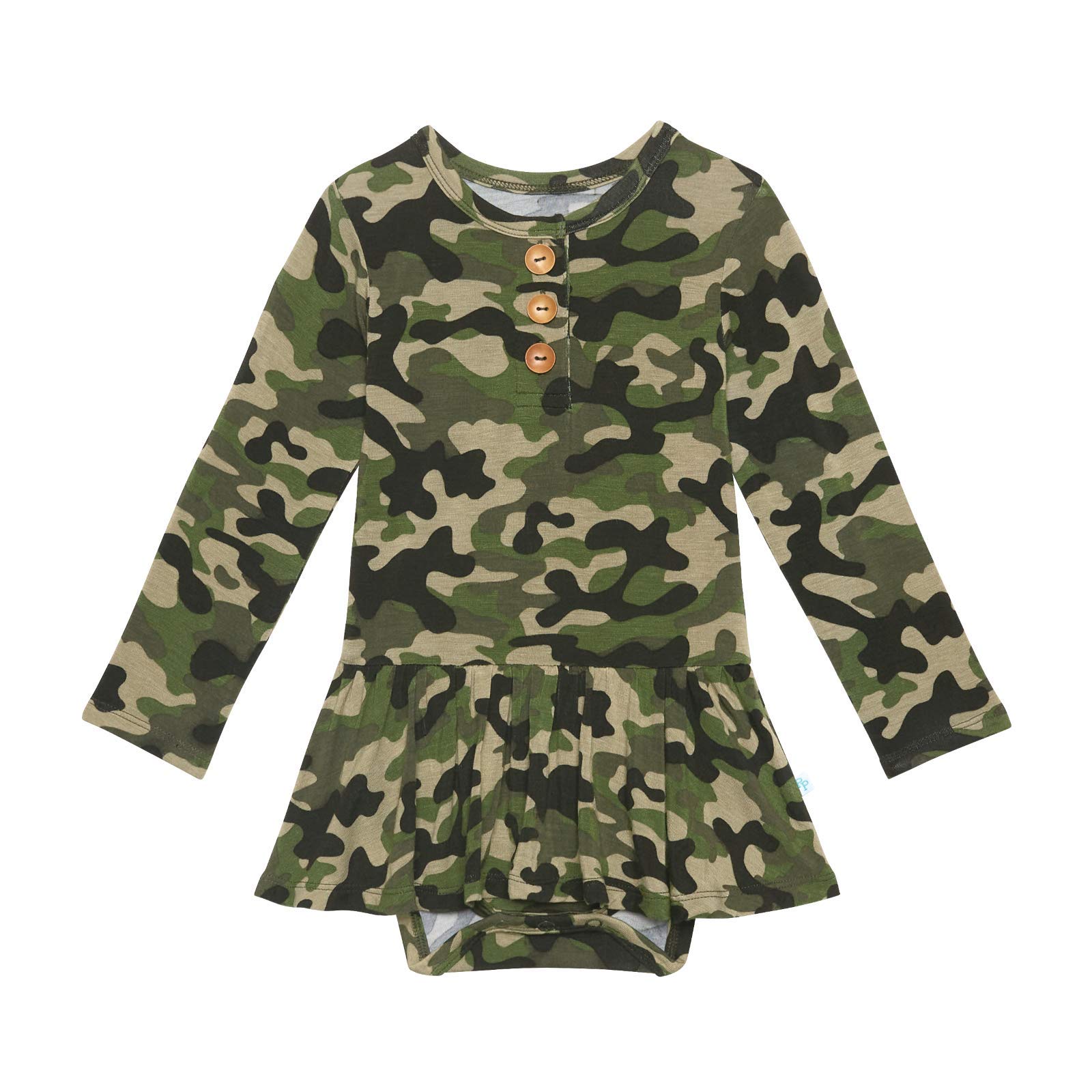 Posh Peanut Baby Twirl Skirt Bodysuit for Infant Girls - Soft Bamboo Viscose Romper Outfit - Perfect for Photoshoots, Playdates & Special Occasions