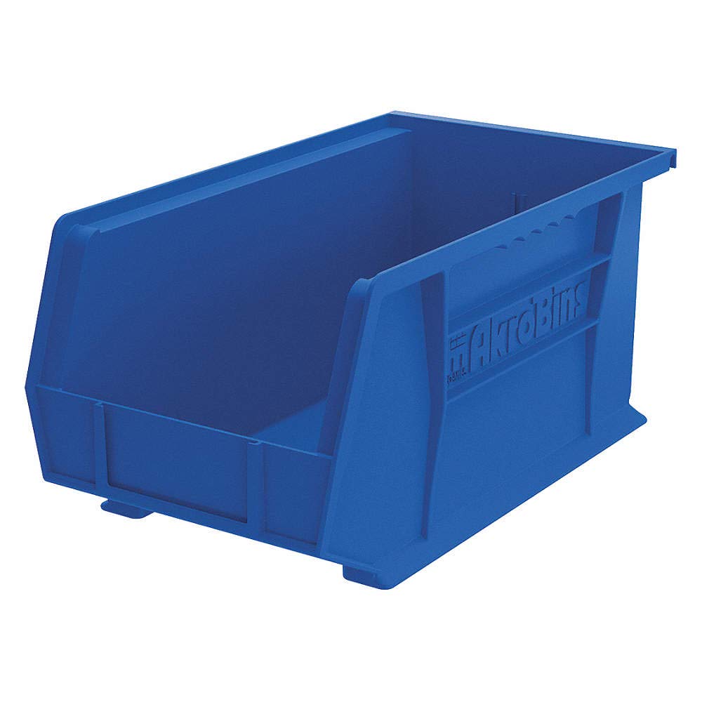 Akro-Mils 30240BLUE Plastic Storage Bins - 14.75