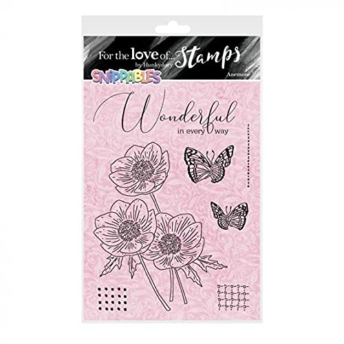 Floral Favorites Snippables - Anemone Stamps for Card Making & Scrapbooking | Hunkydory Crafts DIY Stamping Supplies for Handmade Greeting Cards & Craft Projects