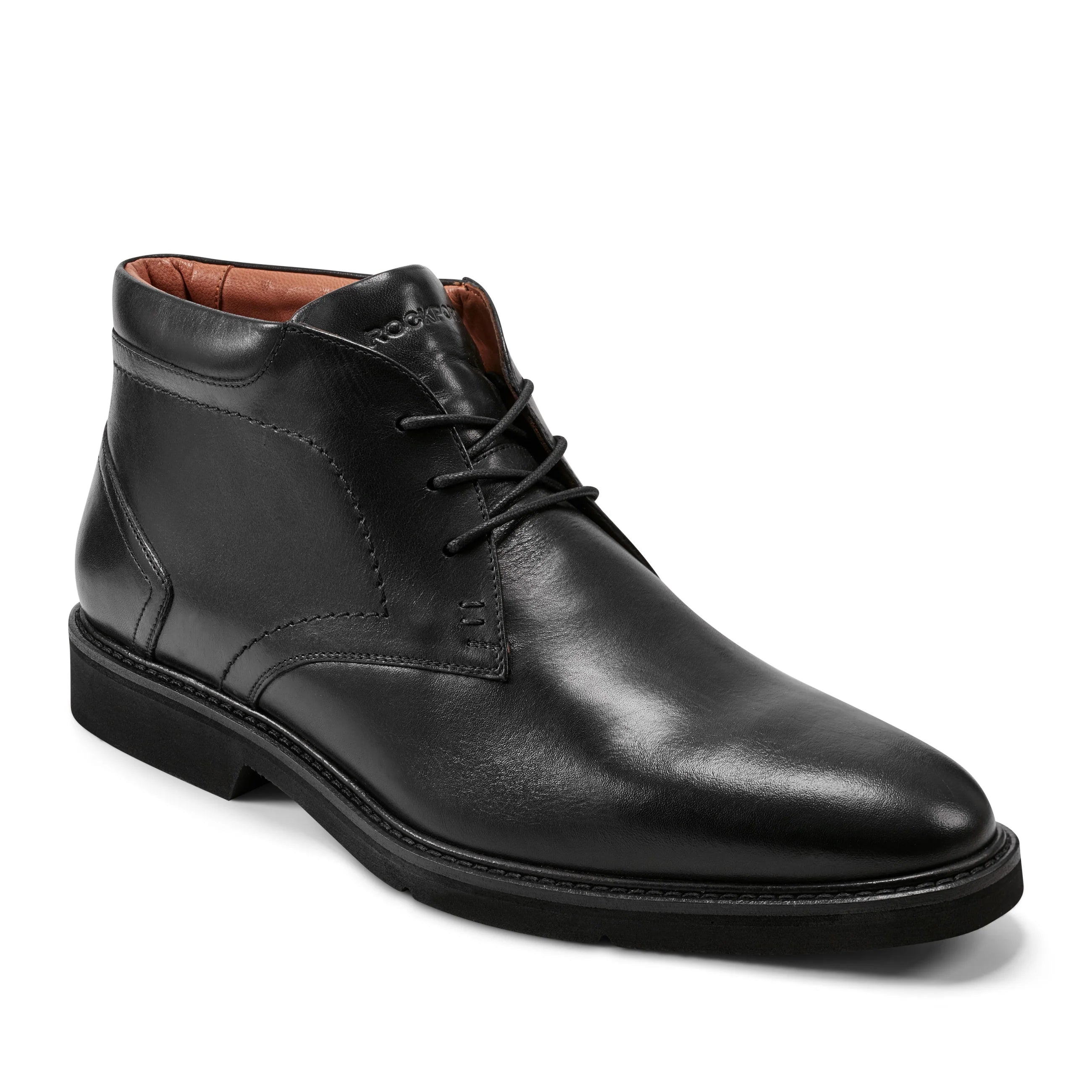 Flynn Almond Toe Boots for Women - Comfortable Leather Ankle Booties with Chunky Heel | Perfect for Office, Casual Outfits & Fall Fashion