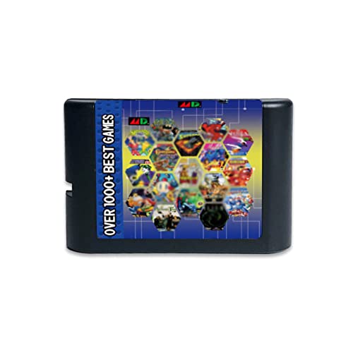 1000-in-1 Sega Mega Drive Genesis 16-Bit Game Cartridge - Classic Retro Gaming Collection for Family Fun & Nostalgic Entertainment