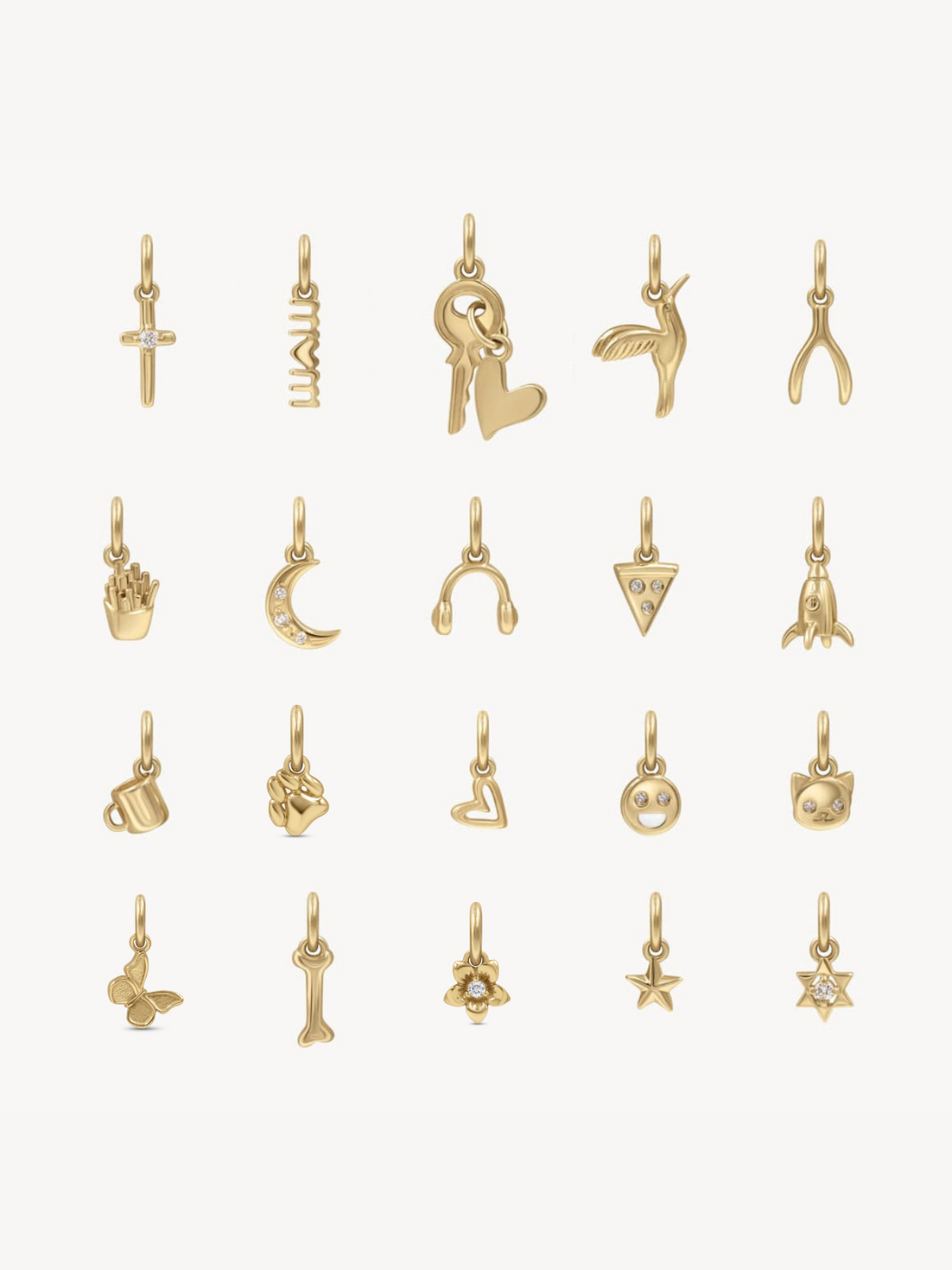 Mini Golden Charms for Jewelry Making - DIY Craft Beads, Bracelet & Necklace Supplies - Perfect for Gift Giving, Party Favors, and Home Decor