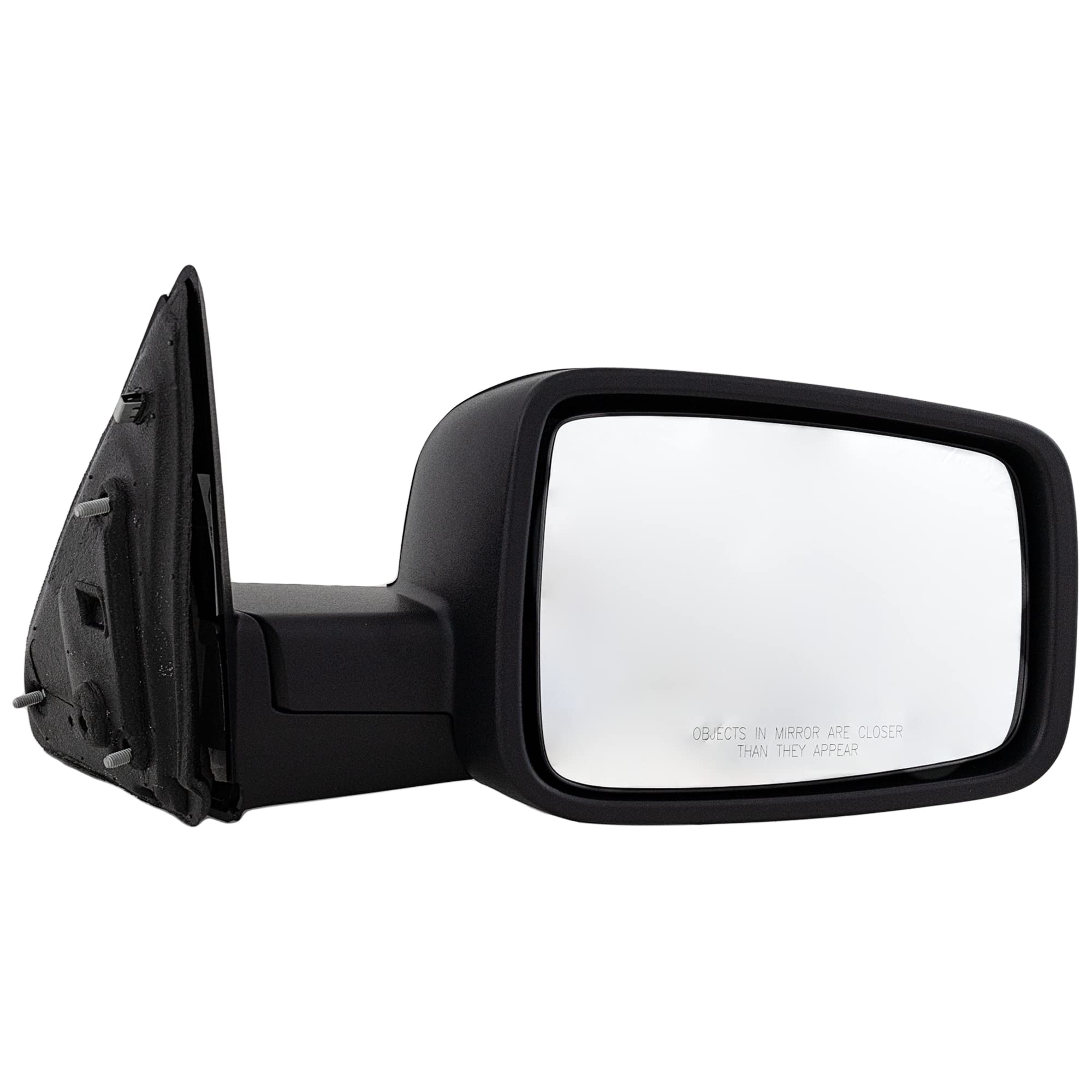 Garage-Pro Passenger Side Non-Electric Mirror Replacement for Ram 1500 2500 2011-2012 | No Signal Light, Blind Spot Monitor, Memory, Puddle Lamp or Auto-Dimming | Textured Black Finish | Perfect for DIY Truck Repair & Off-Road Upgrades
