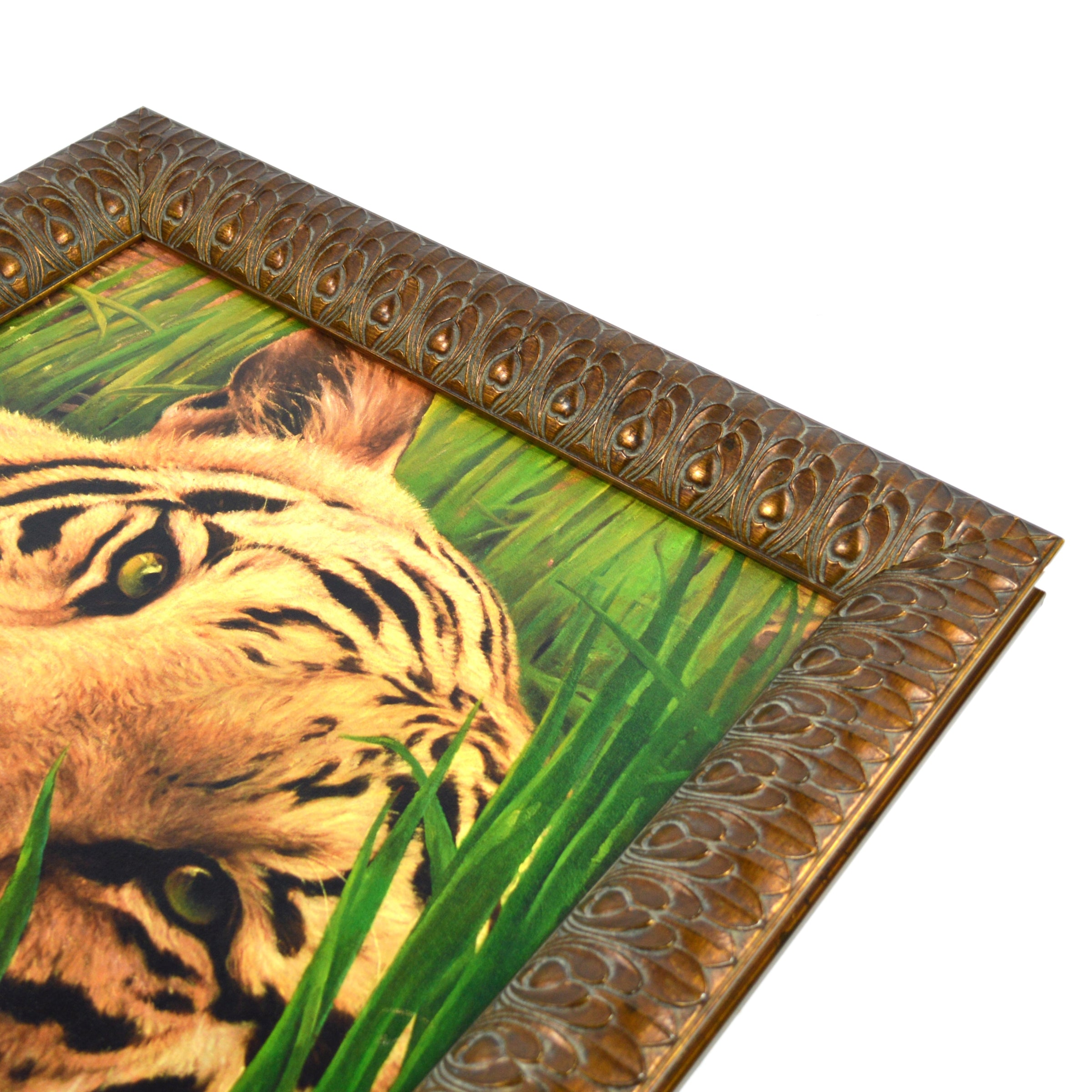 Original Signed Lazy Bengal Tiger Giclee Print on Canvas #29/250 by Weber - Perfect for Home Decor, Office Art & Wildlife Enthusiasts