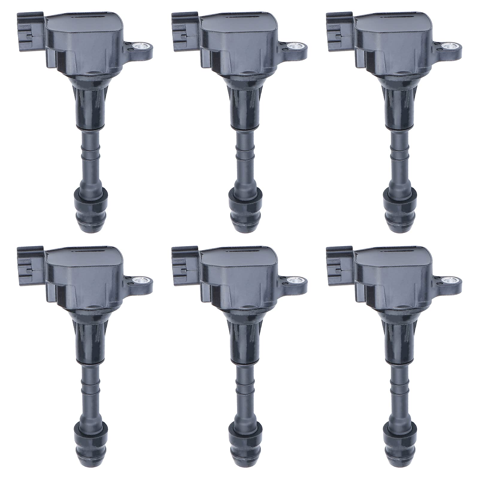 6 Pack MAYASAF UF349x6 Ignition Coil - Compatible with Nissan Altima, 350Z, Frontier, Maxima, Murano, Pathfinder, Quest, Xterra, Armada & Infiniti I35 QX4 (Replaces UF349, C1406, 5C1403) - Perfect for Engine Performance & Smooth Driving Experience