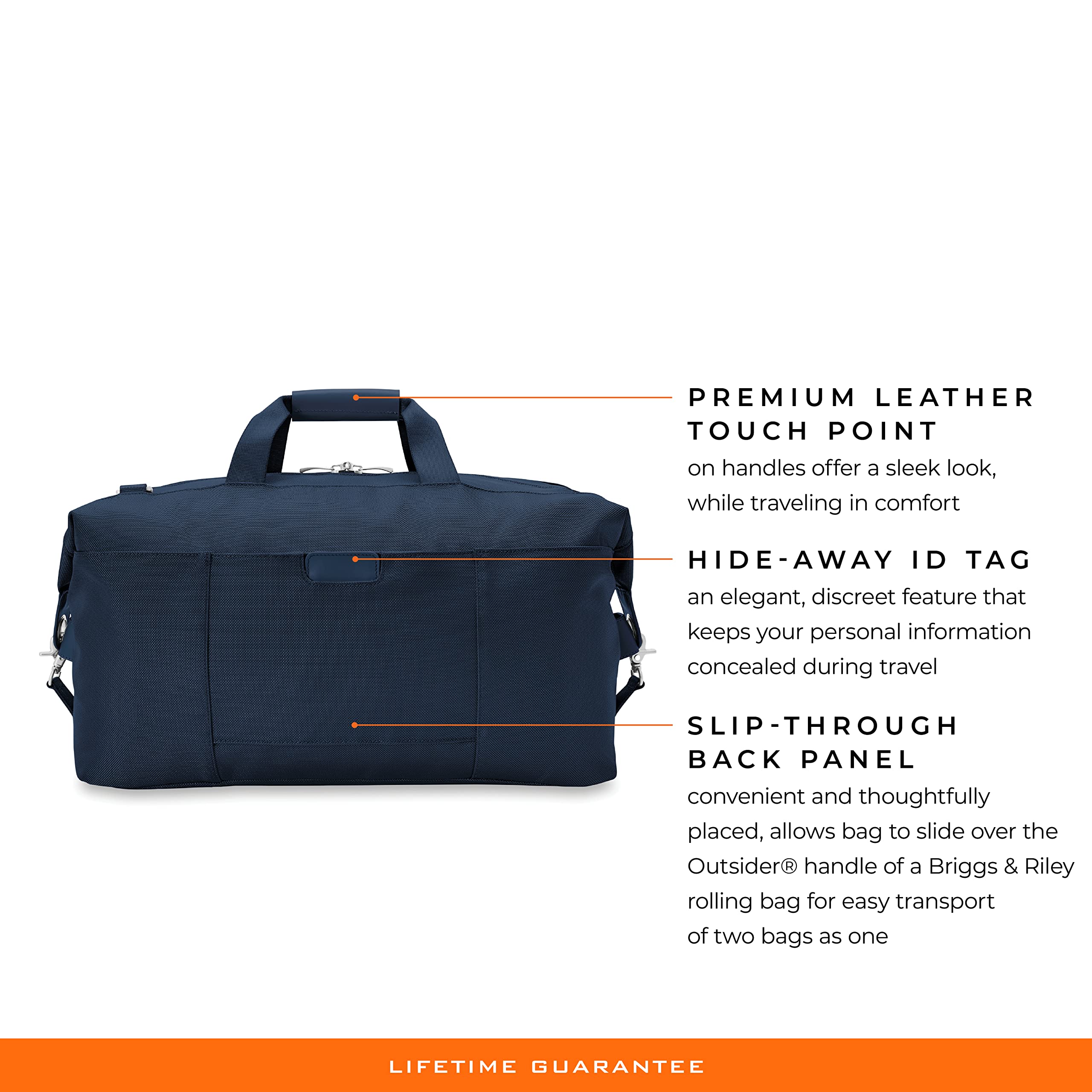 Briggs & Riley Premium Travel Duffel Bag - Water-Resistant Carry-On Luggage for Gym, Work & Weekend Trips | Durable Business & Leisure Travel Gear