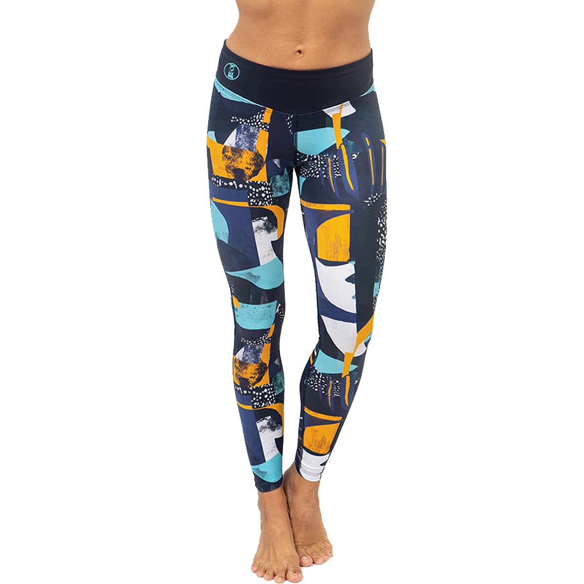 Fourth Element Women's Hydro Leggings - Midnight Pattern, Size US 6 | High-Performance Swim Leggings for Scuba Diving, Surfing & Water Sports