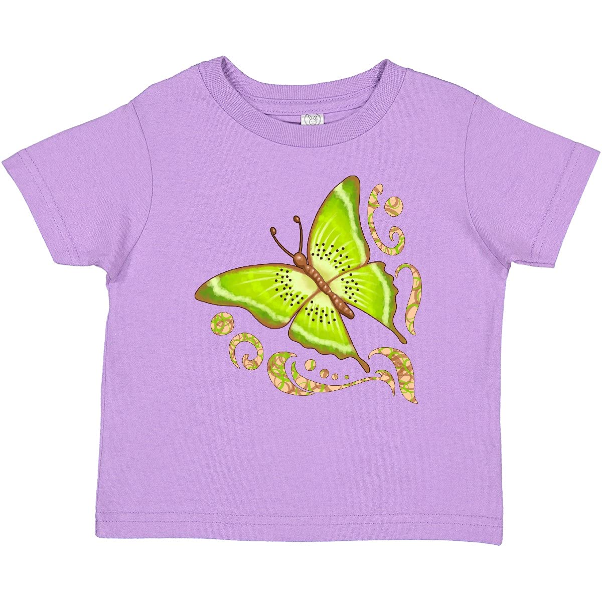 Inktastic Kiwi Butterfly Baby T-Shirt - Cute Organic Cotton Tee for Infants & Toddlers - Perfect for Playdates, Photo Shoots & Everyday Wear