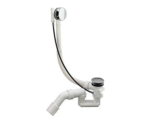 Viega Bathtub Flexible Overflow Pipe - Stainless Steel Bath Waste Drain with Strainer for Easy Installation - Perfect for Bathroom Renovation and Plumbing Upgrades