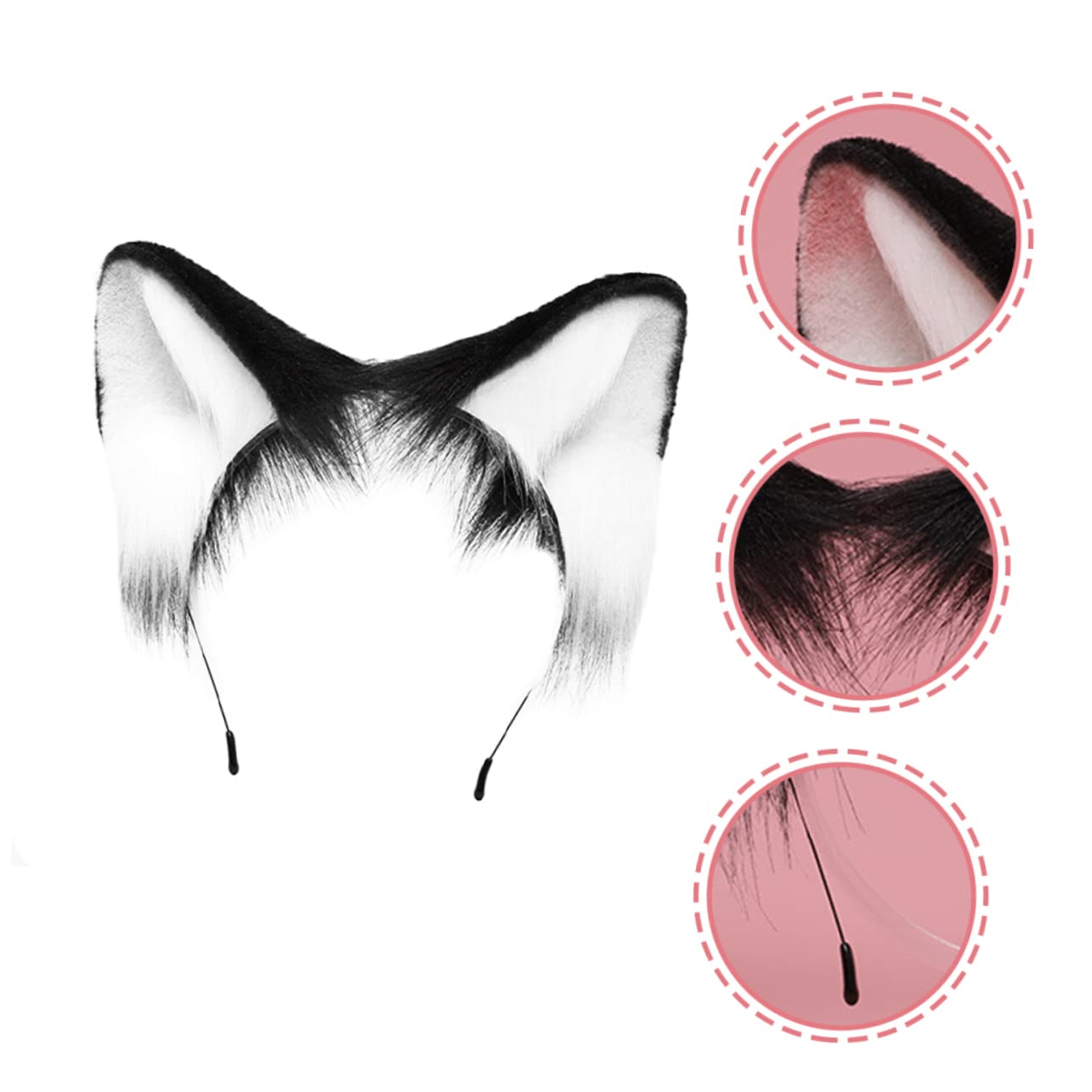 Didiseaon 4-Piece Elegant Cat Ear Headband Set - Women's Fashion Hair Accessories for Parties, Weddings & Daily Wear - Adjustable Hair Bands for Women & Girls