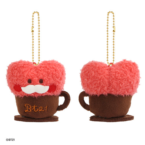 BT21 Plush Keychain - Cute Latte Character Keyring for Bags & Backpacks | Kawaii BT21 Accessories for Fans & Collectors | Perfect Gift for K-Pop Lovers