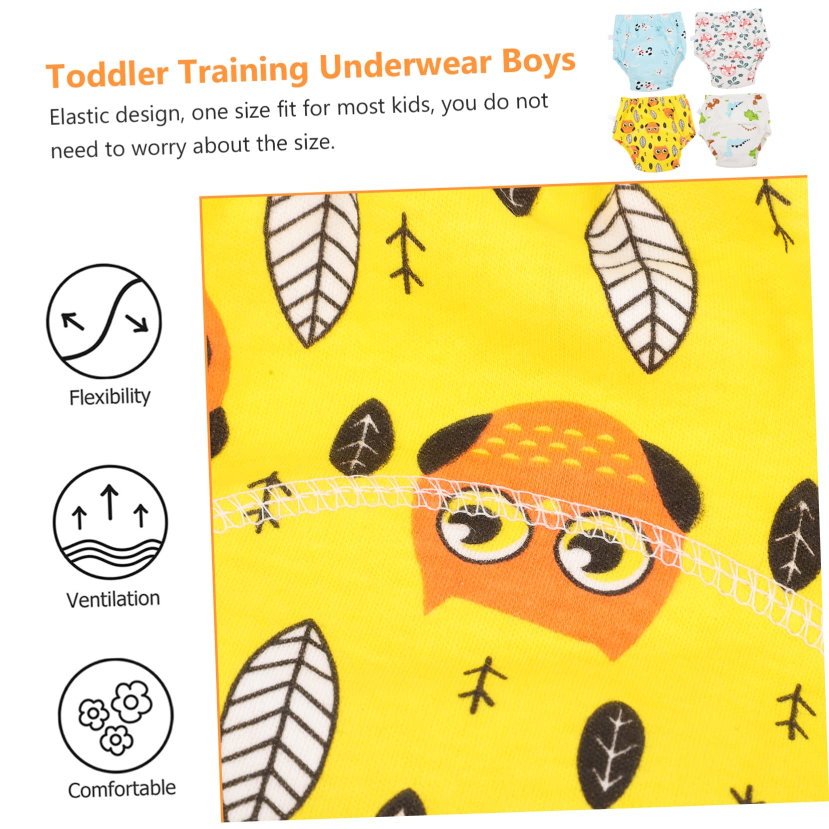 HEMOTON 16 Pack Boys Training Underwear - Soft Cotton Absorbent Underwear for Potty Training | Perfect for Daytime Use and Overnight Protection