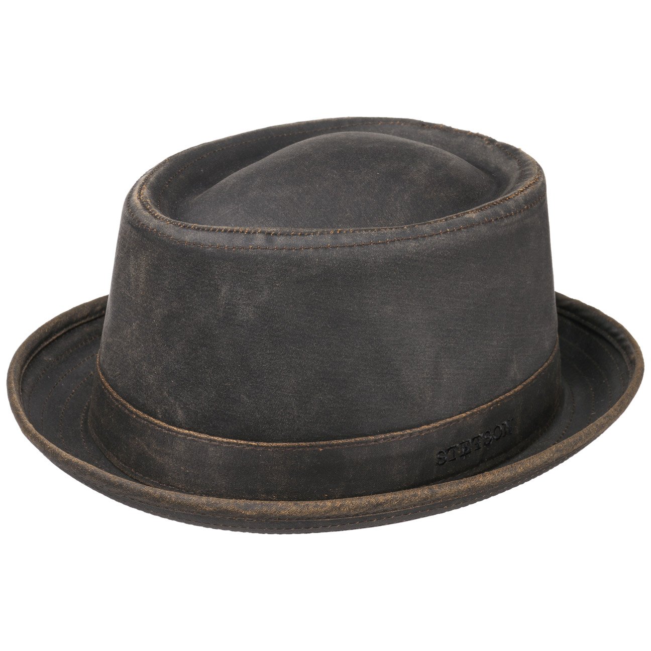 Stetson Odenton Pork Pie Cloth Hat for Women & Men - Stylish Unisex Fedora for Casual Wear, Outdoor Events & Vintage Fashion