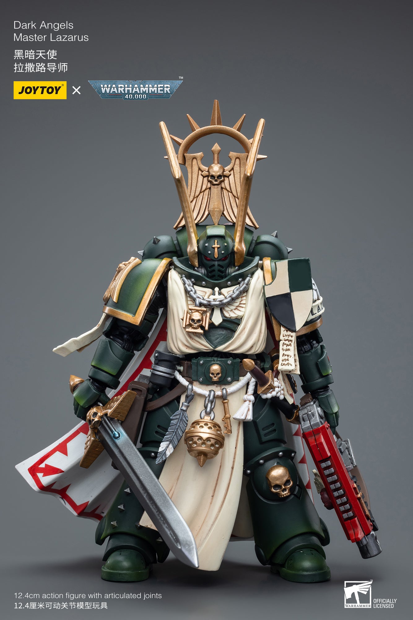 1/18 JOYTOY Warhammer 40K Action Figures - Ultramarines & Dark Angels Space Marines Collectible Model for Display, Gaming & Warhammer 40K Battle Scenes