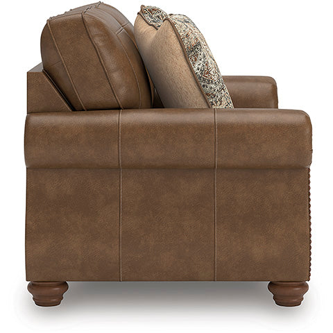 Chasemore Earth Loveseat Sofa - Modern 2-Seater Couch for Living Room, Small Space, Apartment & Office - PC5590235