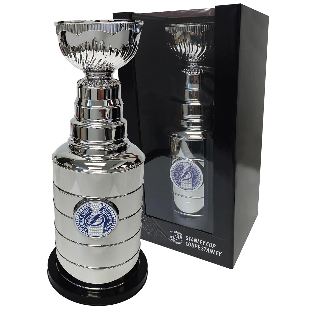 Tampa Bay Lightning Stanley Cup Coin Bank - Sports Decor with Trimflexx - Perfect for Hockey Fans & Collectors - Great Gift for NHL Enthusiasts