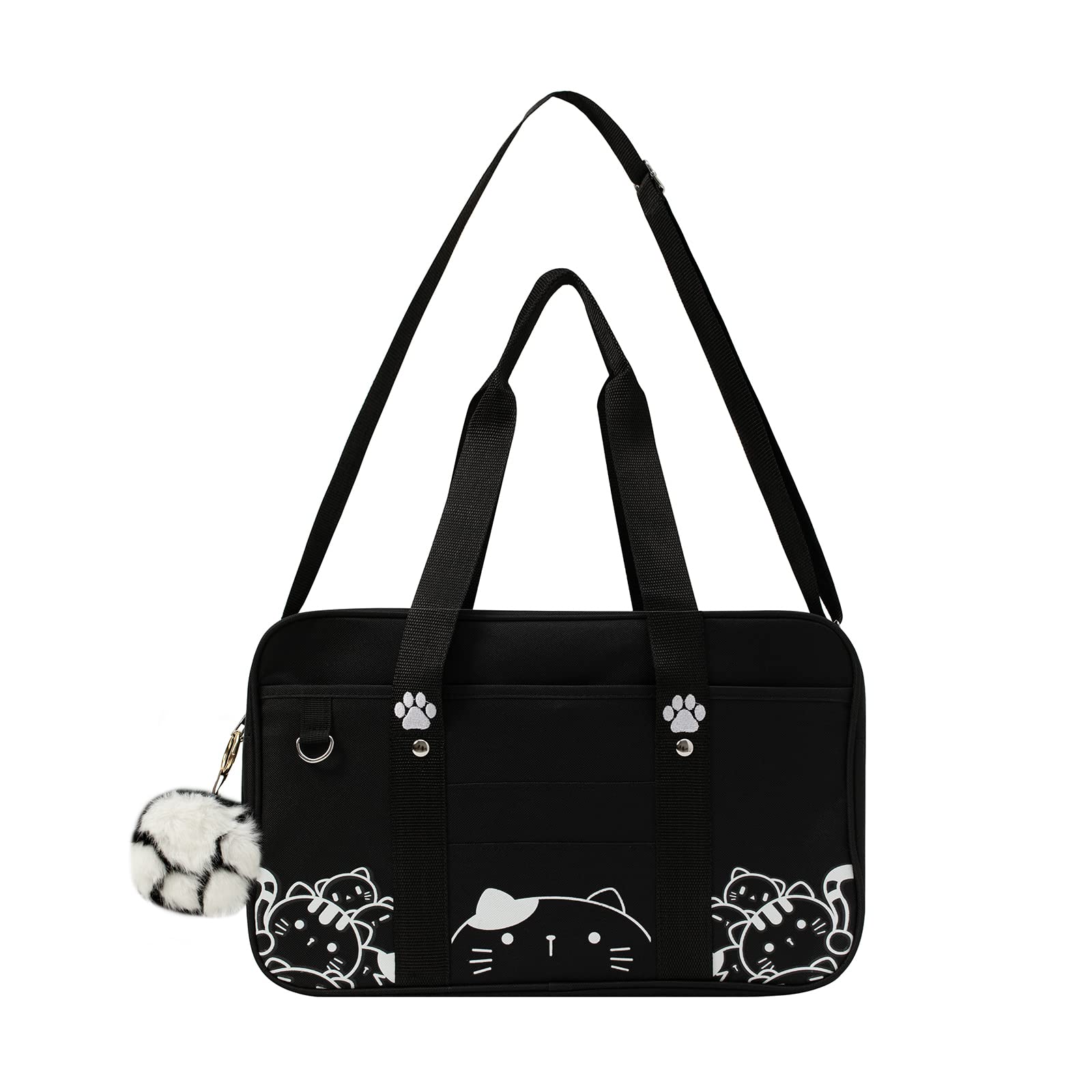 Japanese Kawaii Cat School Bag for Women & Girls - Cute Crossbody Shoulder Backpack for Students, Anime Lover Gift - Perfect for School, College, Travel & Daily Use