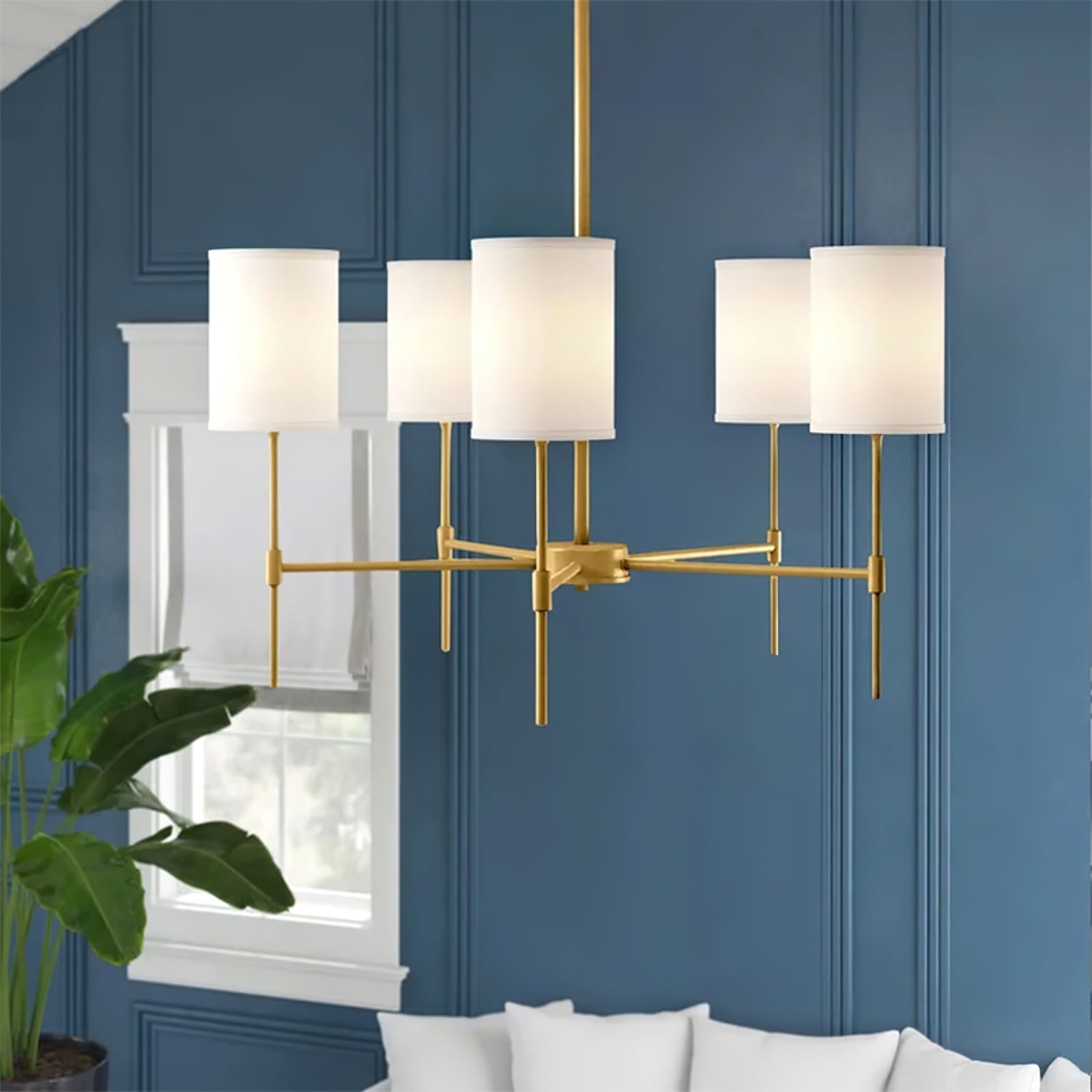 Camila Crystal Chandelier - Elegant Modern Ceiling Light Fixture for Dining Room, Living Room & Bedroom | Perfect for Home Decor & Wedding Events