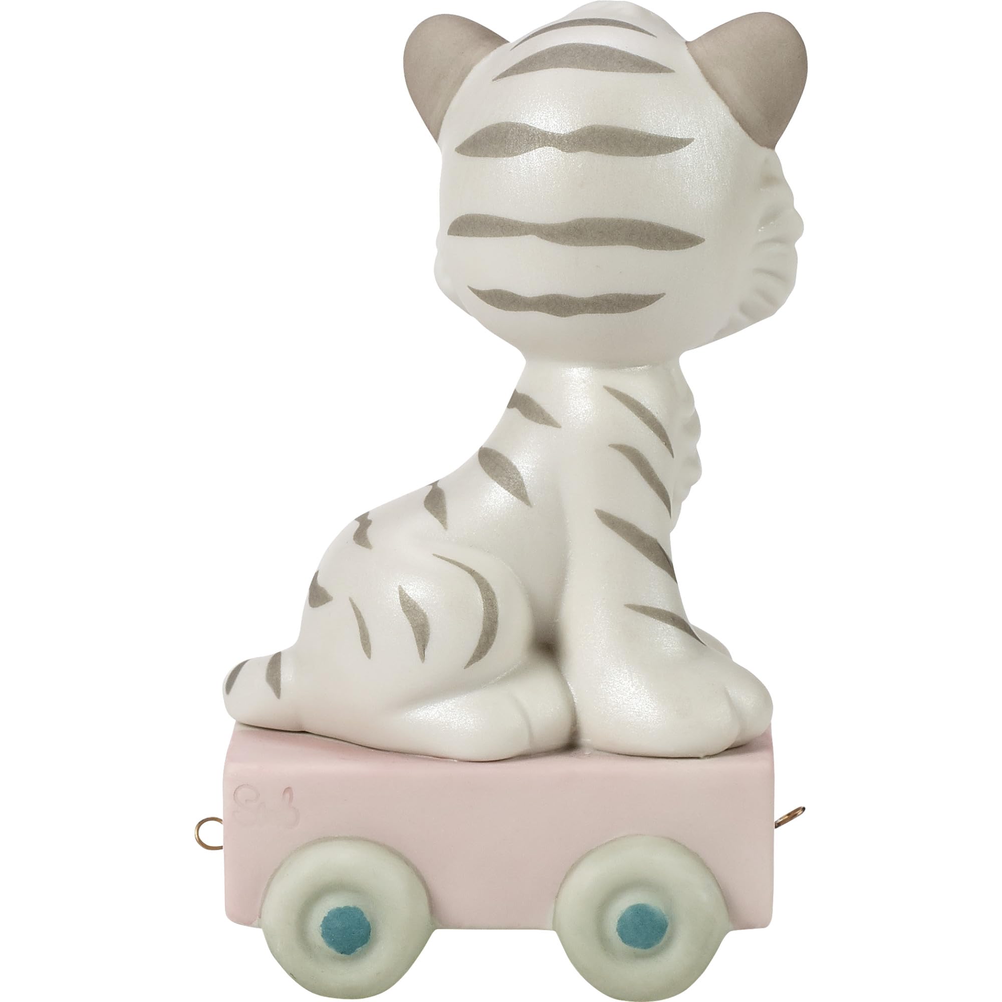 Precious Moments 16th Birthday Train Tiger Figurine - '16 And Feline Fine' Porcelain Collectible Gift for Boys & Girls | Perfect for Sweet 16 Parties, Teen Room Decor & Birthday Keepsakes