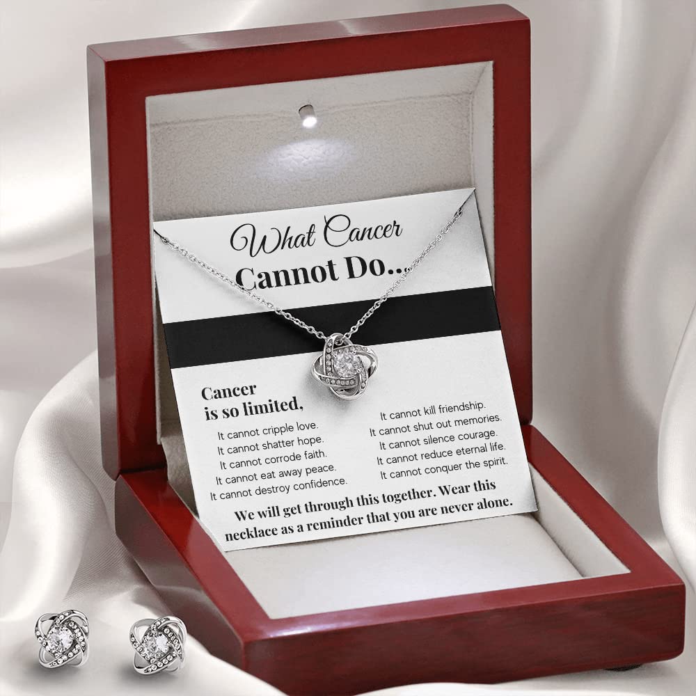 Cancer Awareness Pendant Necklace for Women - Chemo Comfort Gift with Card & Box - Perfect for Survivors & Support