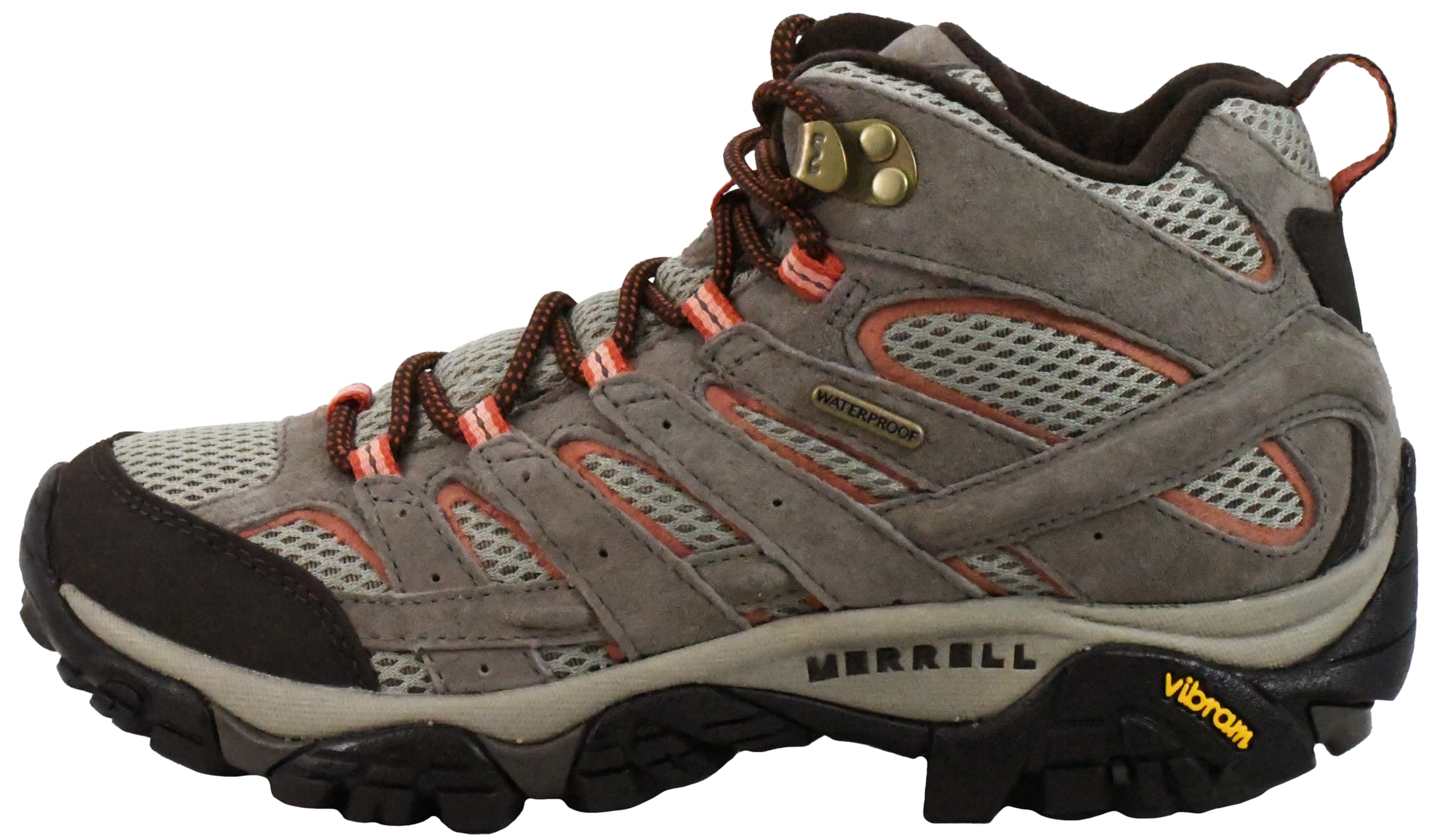 Merrell Women's Moab 2 Mid Waterproof Hiking Boots - Lightweight & Comfortable Outdoor Shoes for Trail Walking, Backpacking & Mountain Climbing
