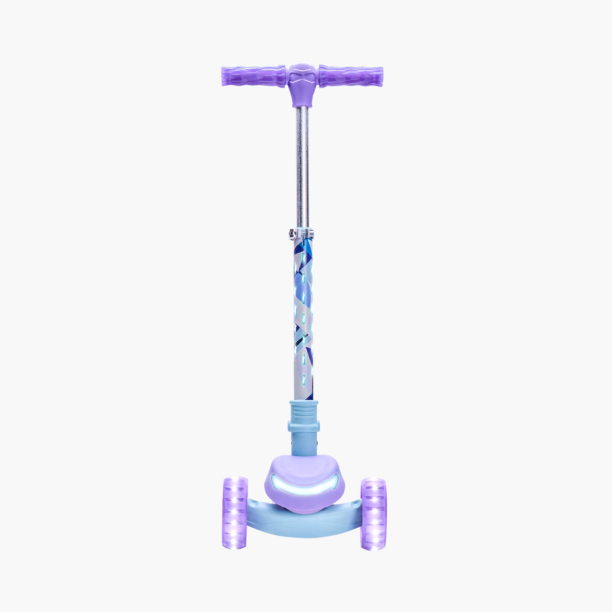 Frozen 3 Wheel Light Up Kick Scooter for Kids - Disney Princess Glow in The Dark Scooter with LED Wheels - Perfect for Outdoor Play, Birthday Gifts & Neighborhood Rides