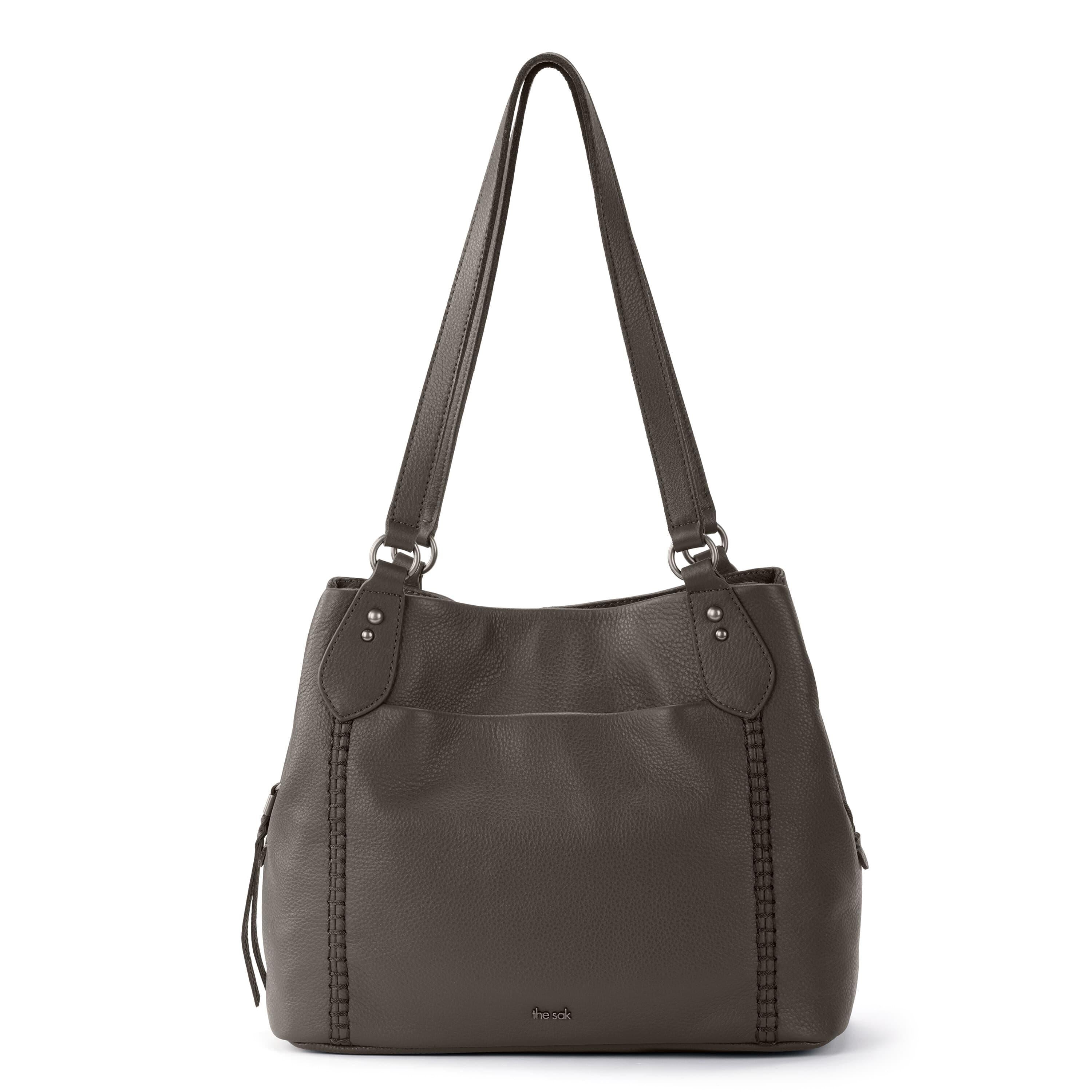 Premium Melrose Satchel - Genuine Leather Handbag for Women, Slate Gray - Perfect for Work, Travel & Everyday Use