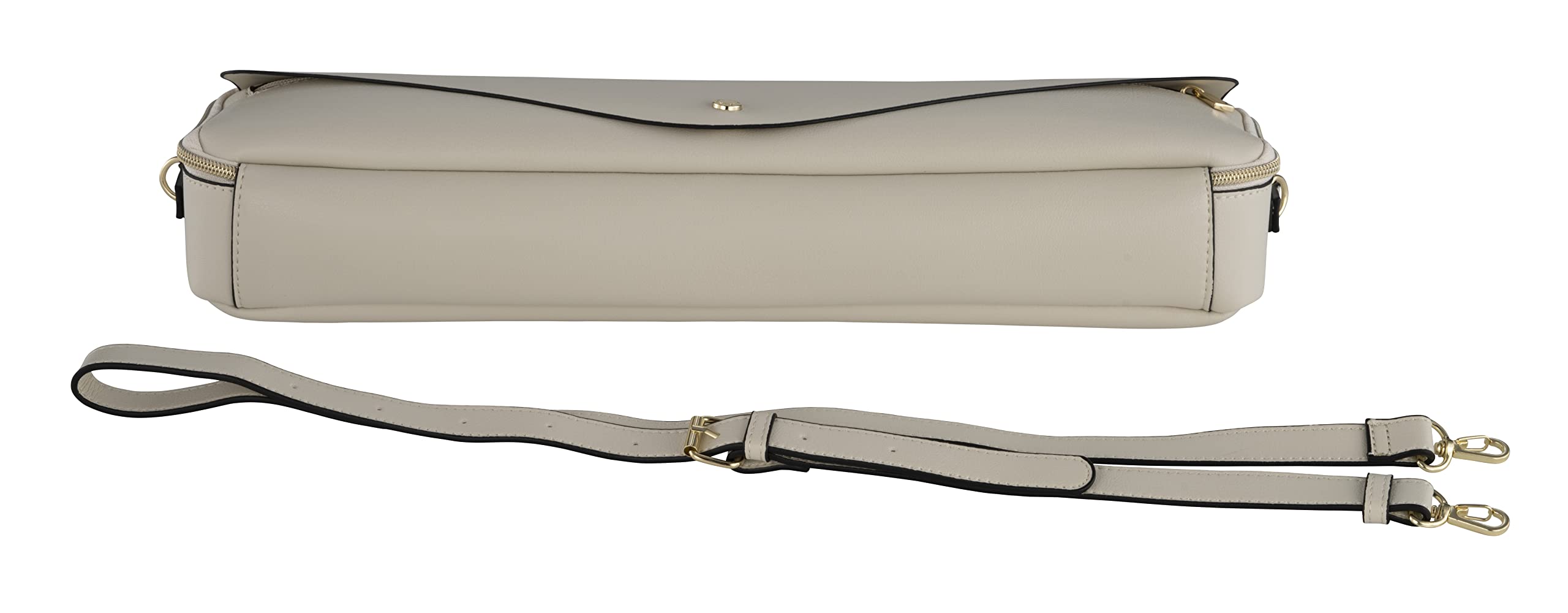 Premium Synthetic Leather Flute Case Cover for B-Foot Flutes - Elegant Ivory Pearl Design | Perfect for School Bands, Professional Performances & Travel Protection