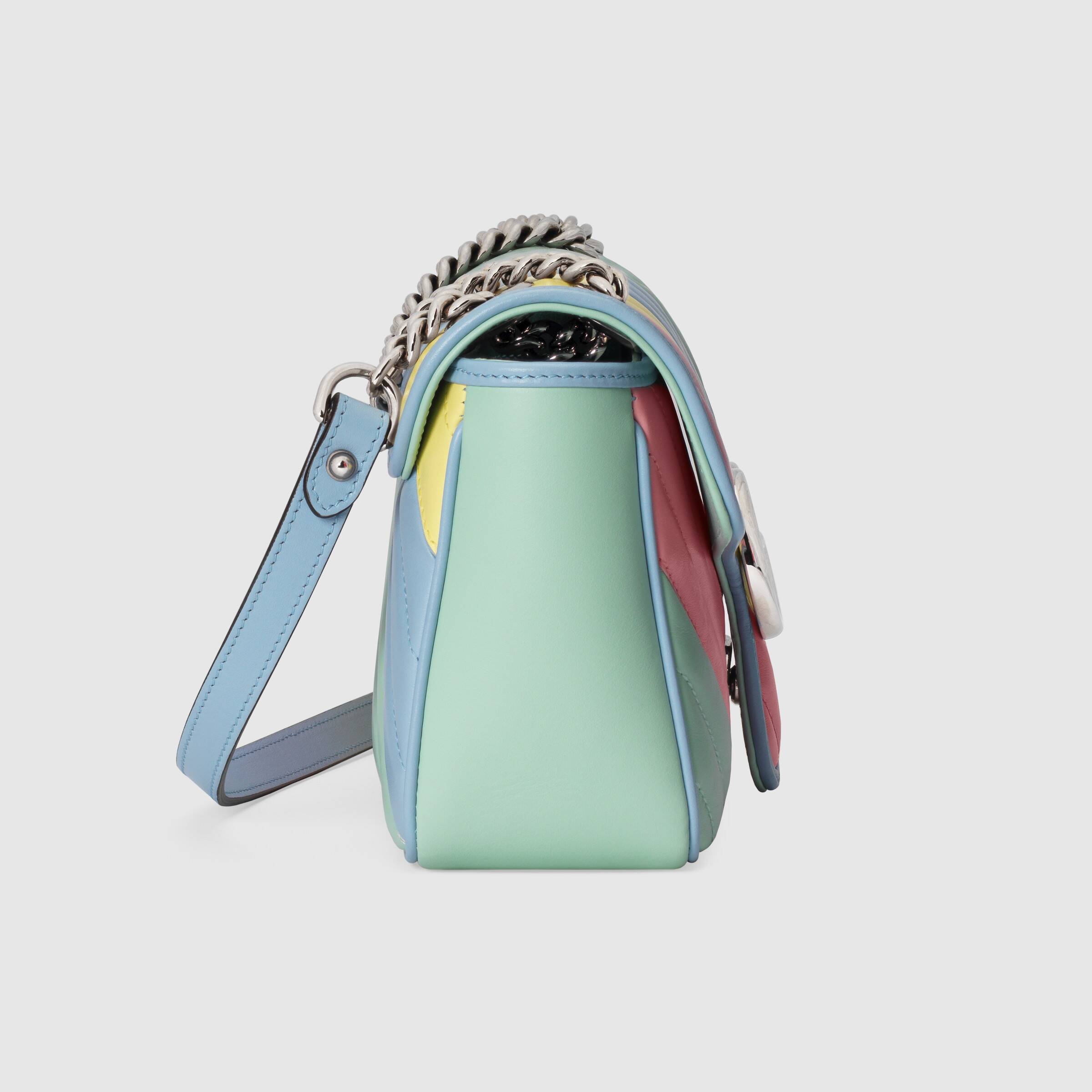Gucci GG Marmont Small Shoulder Bag in Multicolored Pastel - Luxury Crossbody Purse for Women, Perfect for Date Night & Special Occasions