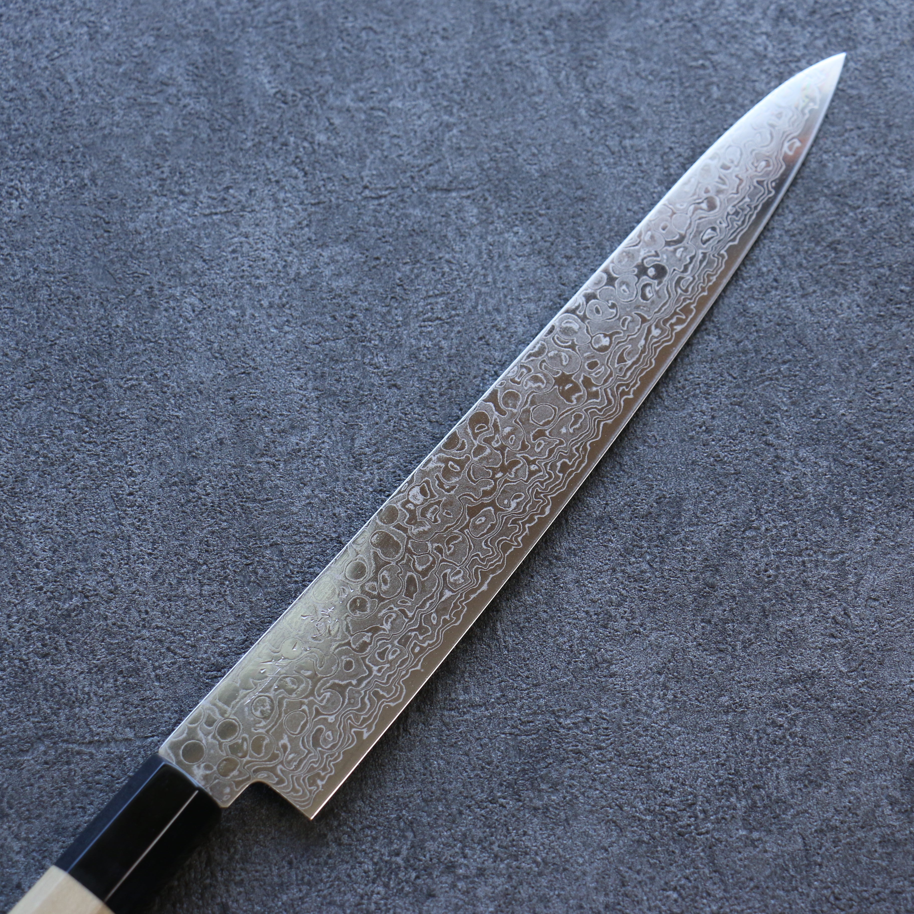 Premium Misuzu AUS10 Damascus Sujihiki Knife 240mm - Handcrafted Japanese Slicing Knife with Magnolia Wood Handle - Perfect for Sushi, Sashimi & Meat Cutting