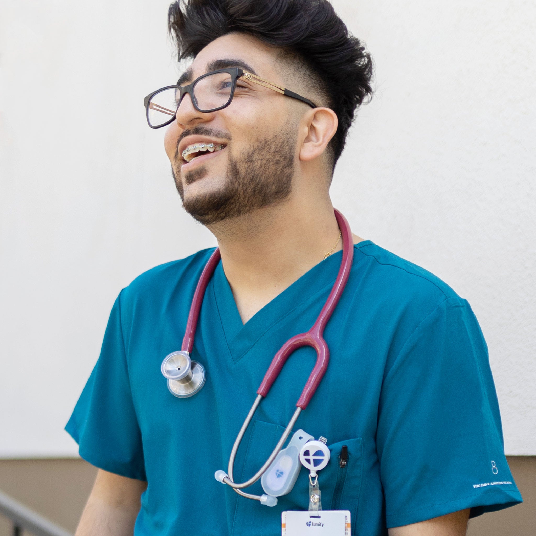 ProCardial® Titanium Cardiology Stethoscope - Burgundy Red | Premium Medical Stethoscope for Doctors, Nurses & Healthcare Professionals | Ideal for Cardiac Exams, Patient Monitoring & Clinical Use