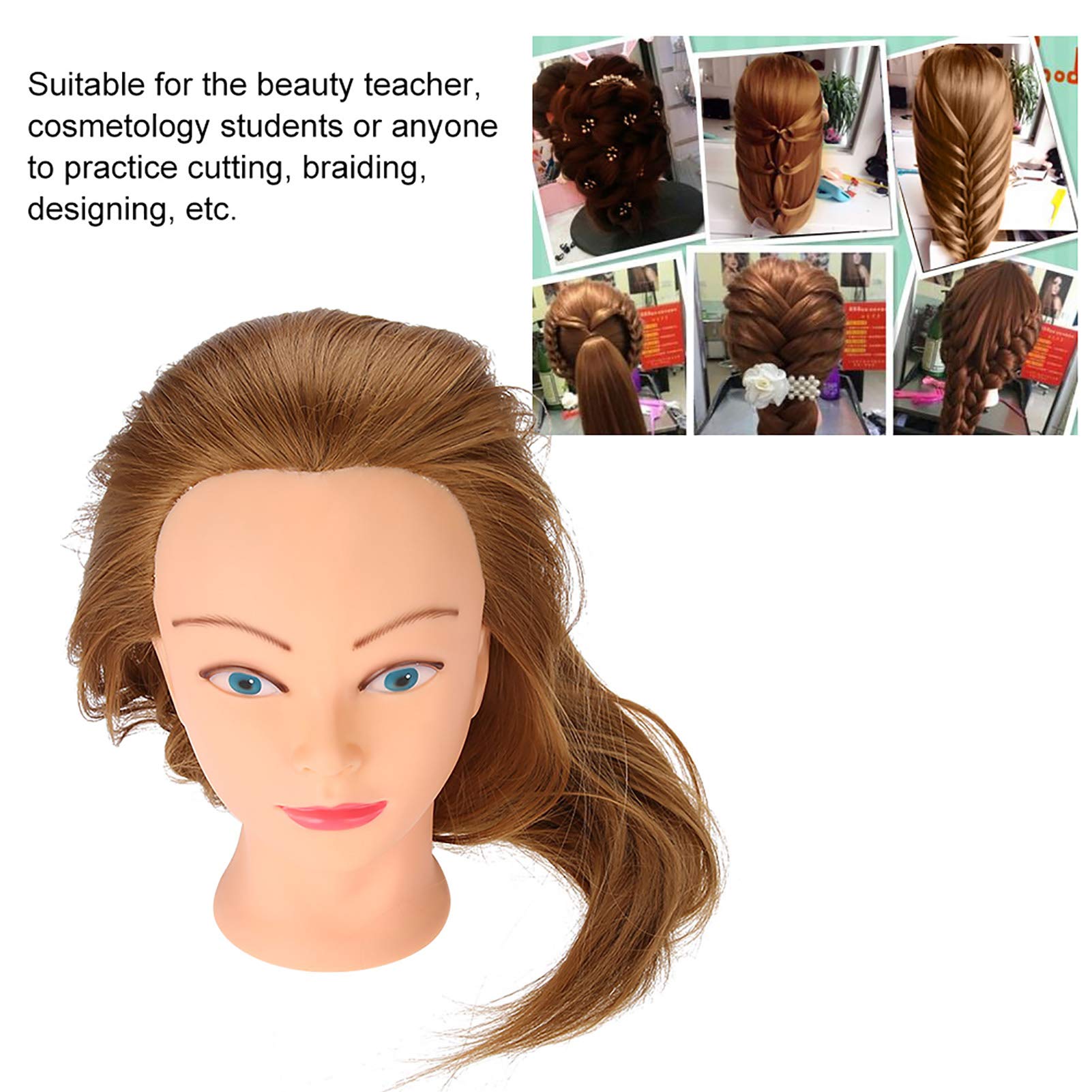 Professional Mannequin Head for Hair Styling & Makeup Practice - DIY Training Head for Hairdressers, Cosmetology Students & Salon Use - Perfect for Wig Styling, Hair Cutting & Beauty School Training