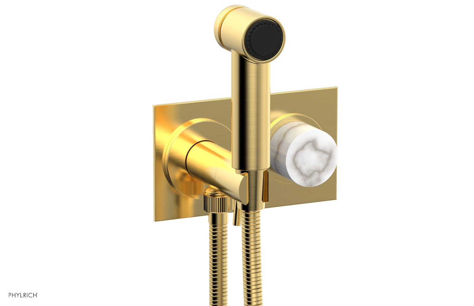 Premium Wall Mounted Bidet with Marble Handle - BASIC II Model 230 67 - Perfect for Modern Bathrooms & Luxury Home Upgrades